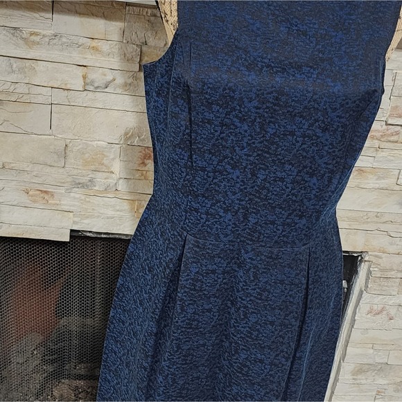 Loft black and blue Academia‎ bodycon sheath dress size 8T TALL - Picture 3 of 7